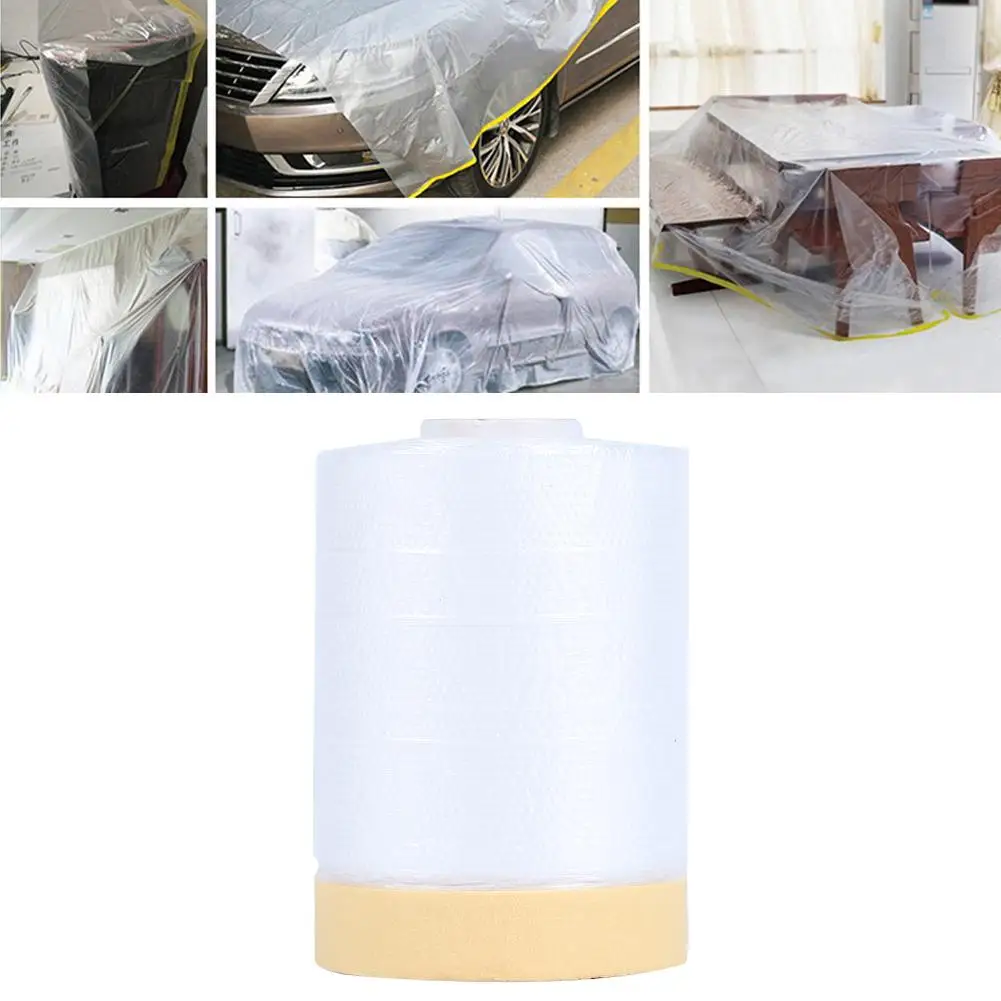 

25m Pre-Taped Masking Film Excellent Plastics for Painter Car Auto Care Home Painting Covering Film for Paint Scraping