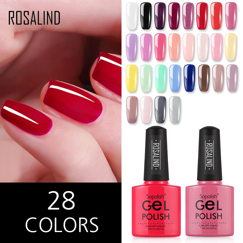 УФ-гель для ногтей ROSALIND верхнее покрытие гибридный лак 7 5 мл отмачиваемый