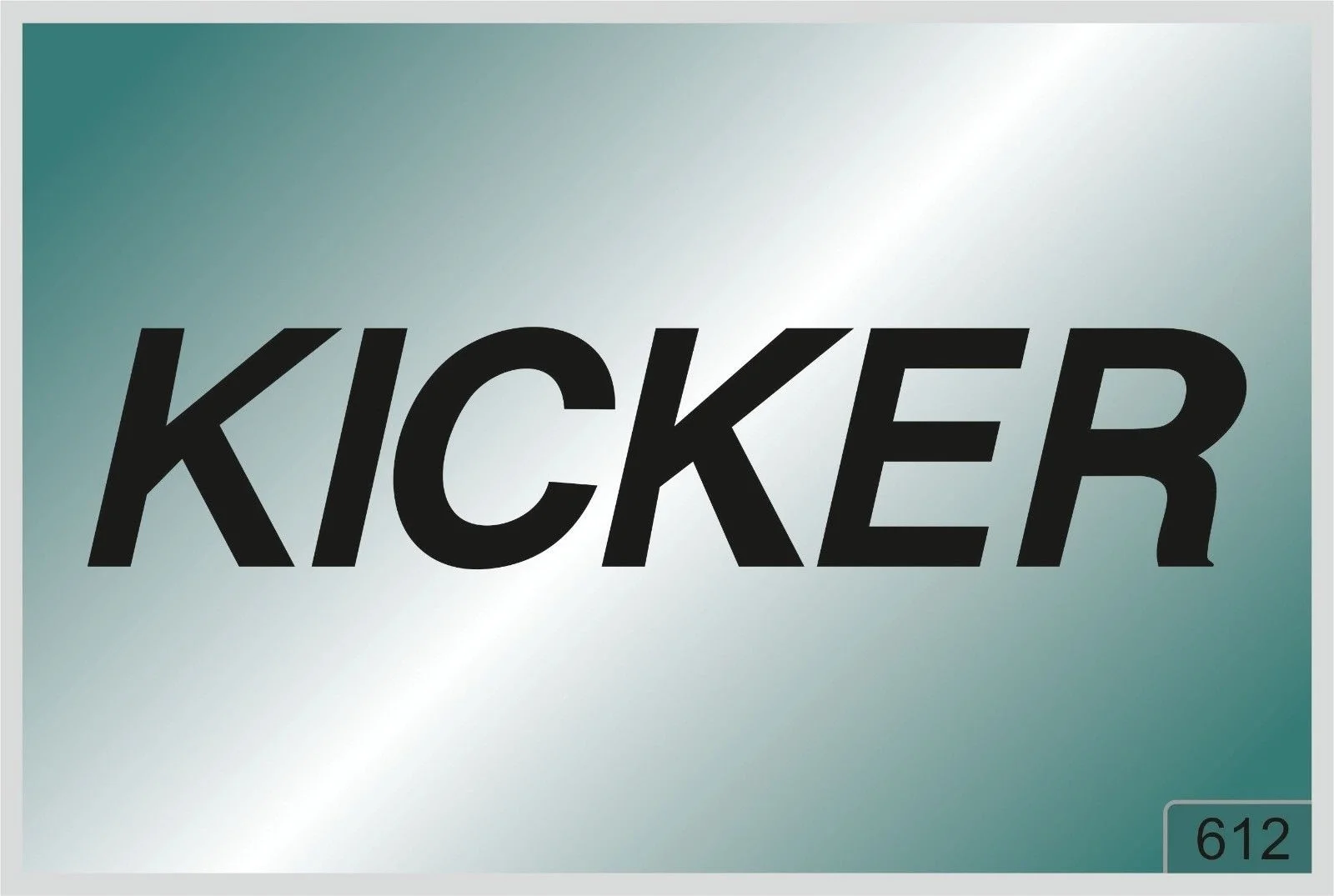 

For KICKER x2 pcs. stickers - HIGH QUALITY DECALS different colors 612