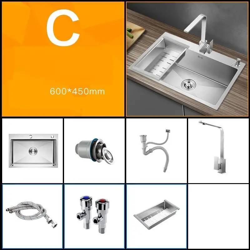 Version E Dissipador Keuken Gootsteen Torneira Gourmet Acero Inox кухня Куба де Cocina Fregadero Pia Cozinha мойка овощей - Цвет: Version E