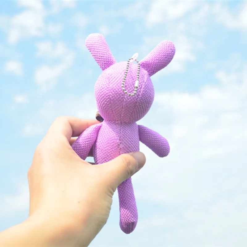 Новый реалистичный Симпатичный мягкий пурпурный кролик 15 см симпатичный