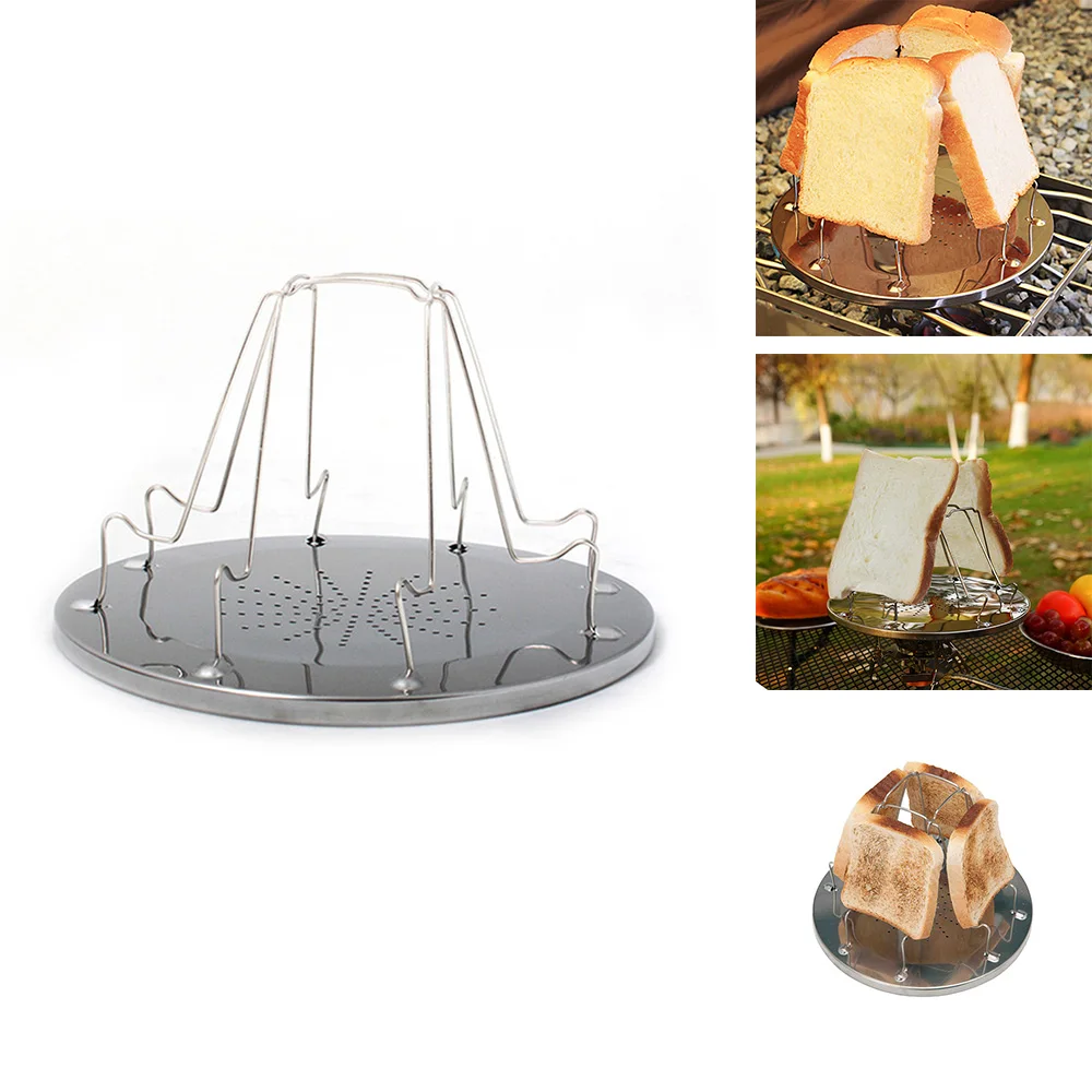 4 ломтика хлеб тост стойка гриль Творческий практичный Лоток Для караван Пешие