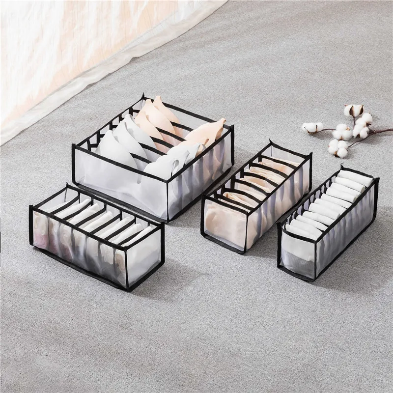 4 шт./комплект складные сетчатые Органайзеры для хранения нижнего