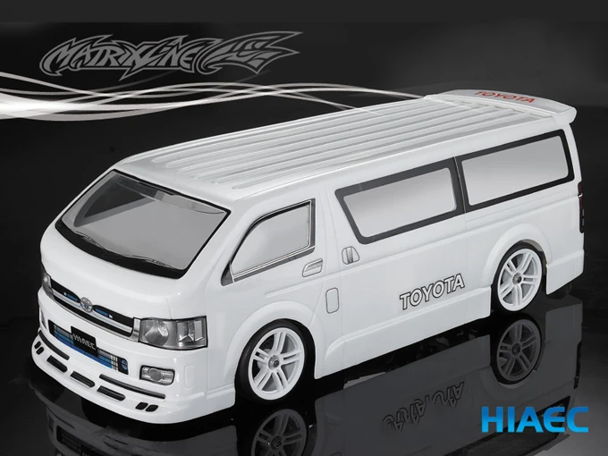 

1/10 HIACE шина 1:10 RC PC корпус оболочка 190 мм ширина прозрачный чистый не окрашенный для turing Дрифт корпус оболочка RC hsp hpi trax Tamiya