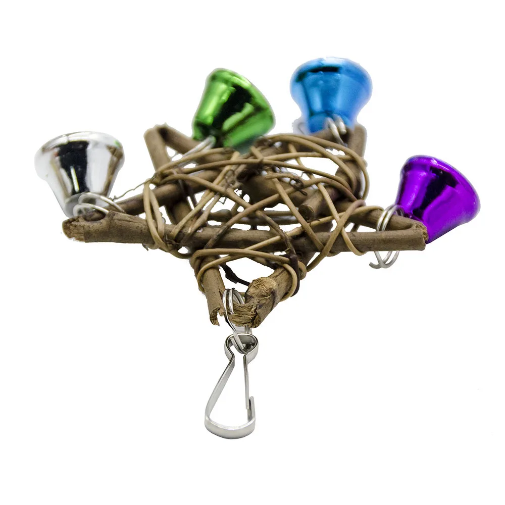 PipiFren попугаи игрушки для птиц пентаграмма аксессуары Cockatiel Perch Toy Budgie parkeet Cage