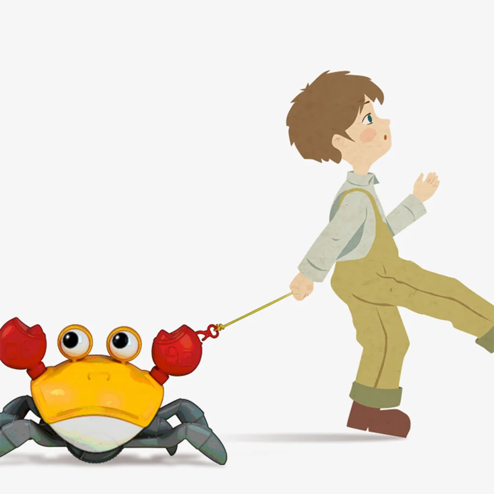 

Give Children Best Enlightenment Toy Gift Infant Cute Crab Toys Wind-Up Chain Bath Toy Swimming Crab for Beach Bathtub