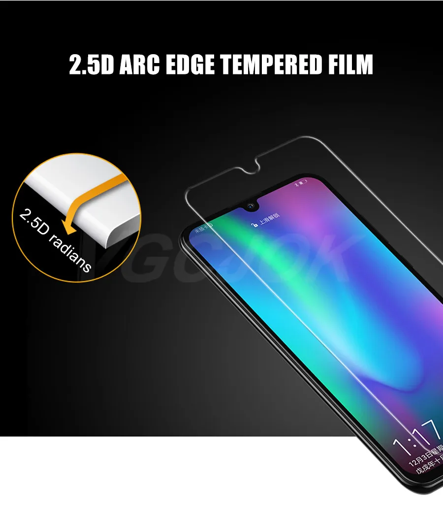 С уровнем твердости 9H Защитная Стекло для huawei Y5 Y6 Y7 Prime Y7S закаленное Стекло Экран протектор для huawei Y6 Y7 Pro Y9 Prime