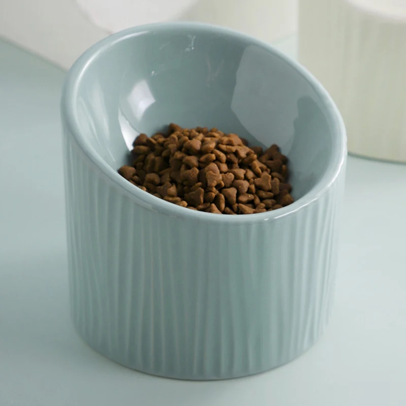 

Pet Food Bowl Thick Ceramic Healthy Feeder Puppy Accessories Cat Drinking Water Bottle Suitable for Small / Medium Pet Supplies