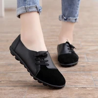 a1988 2021 casual womens single shoes low cut student shoes korean style trendy lace up peas shoes