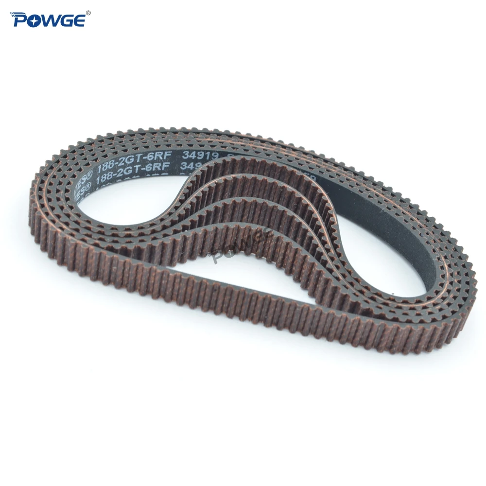 POWGE 2M 2MGT 2GT синхронные ременные ворота 188 длина шаг ширина 6/9/15 мм зубья 94 GT2 Ремень