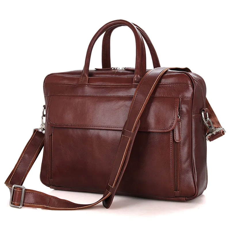 

Luufan High End Genuine Leather Men Women Briefcase Bag Real Cowskin Business Bag Daily Working Totes Shoulder Bag Hand Bag