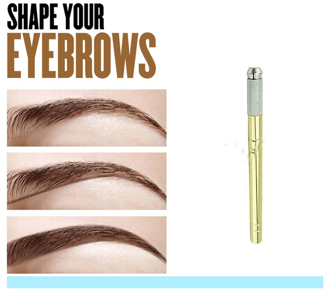 Ручная 3d ручка для микроблейдинга искусственная косметика татуажа естественных