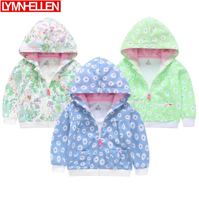 

Хлопковая толстовка с капюшоном, для девочек, на осень-зиму, 2019