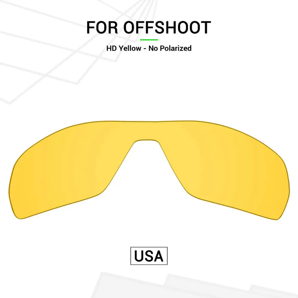 

Mryok Replacement Lenses (from USA) for Oakley Offshoot Sunglasses HD Yellow