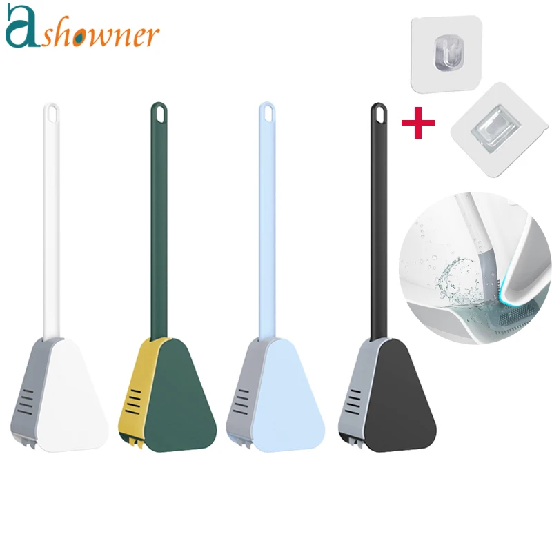 

Golf Silicone Toilet Brushes With Holder Set No Dead Toilet Cleaning Brush Long Handle WC Cleaning Tool Bathroom accessories