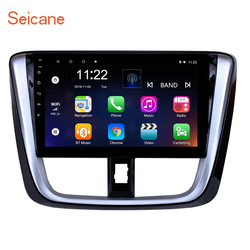 Seicane 10 1 дюймов ОЗУ 2 ГБ Android 0 GPS головное устройство Автомобильный мультимедийный