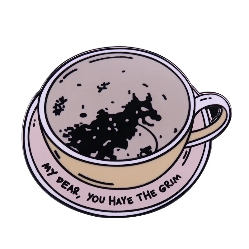 LT460 ведьма эмали штырь фильм мешочек для брошек отворотом с героями мультфильмов