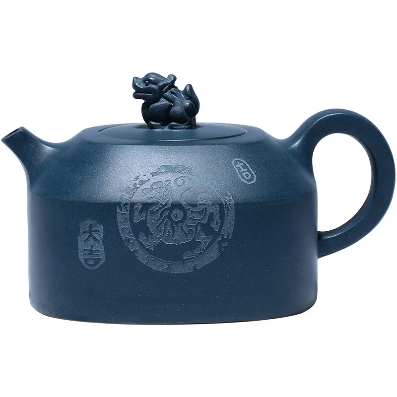 

Purple clay teapot handmade household teapot