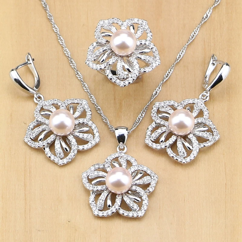 Женский ювелирный комплект из колье серёг и кольца серебра 925 пробы|necklace set|silver