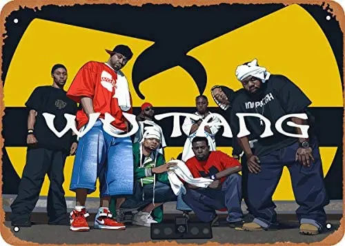 

Artist WuTang Clan Plaque Poster Metal Tin Sign 8" x 12" Vintage Retro Wall Decor