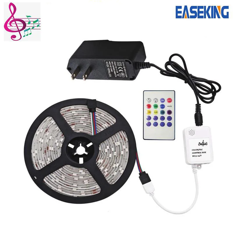 20 Ключи ИК синхронизация музыки Управление Звук Сенсор для RGB Светодиодные ленты