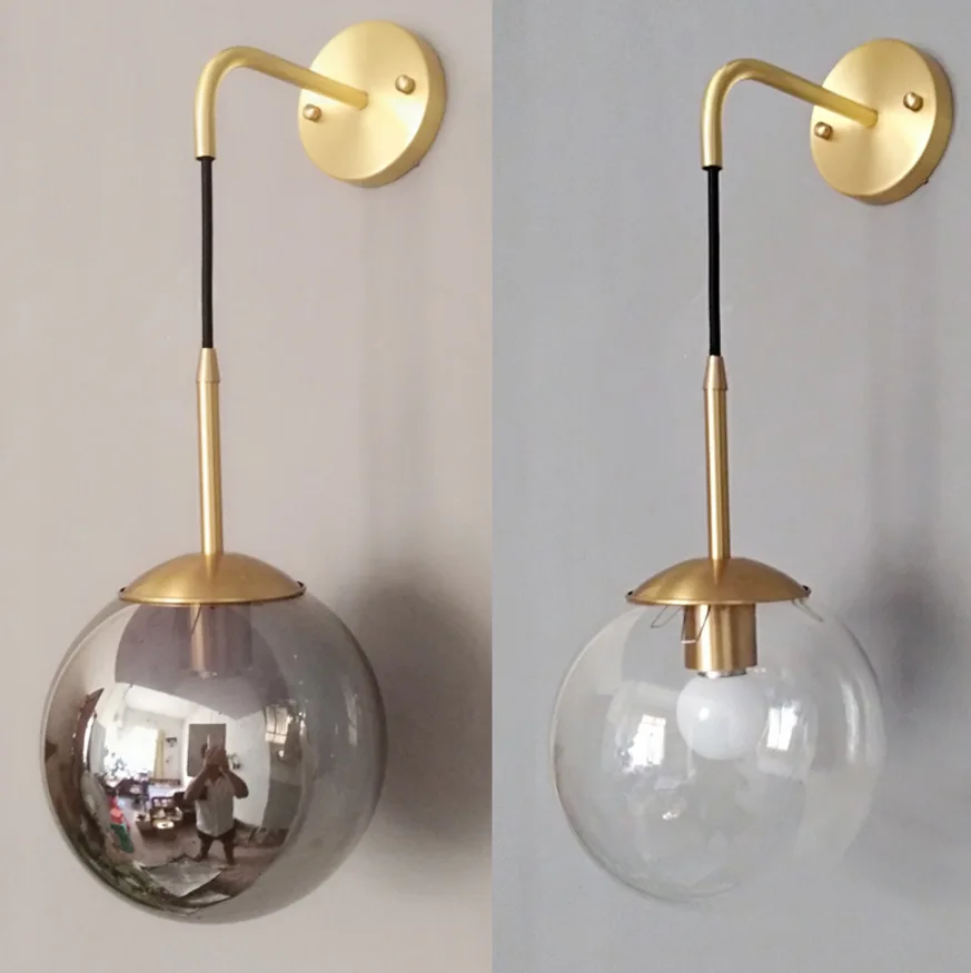 Современный простой настенный светильник для спальни и учебы украшение ванной