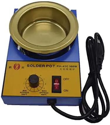

Solder Pot Titanium Alloy Soldering Melting Tin 38mm AC 110V 100W