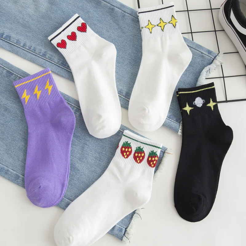 

2020 New Year Autumn Winter Warm Women Cotton Socks Colorful Special Comfortable Knitted Girls Casual Kawaii Christmas Gift