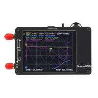 2 8 inch lcd display nano vna vna hf vhf uhf uv vector network analyzer with sma male to male rg174 radio frequency cable