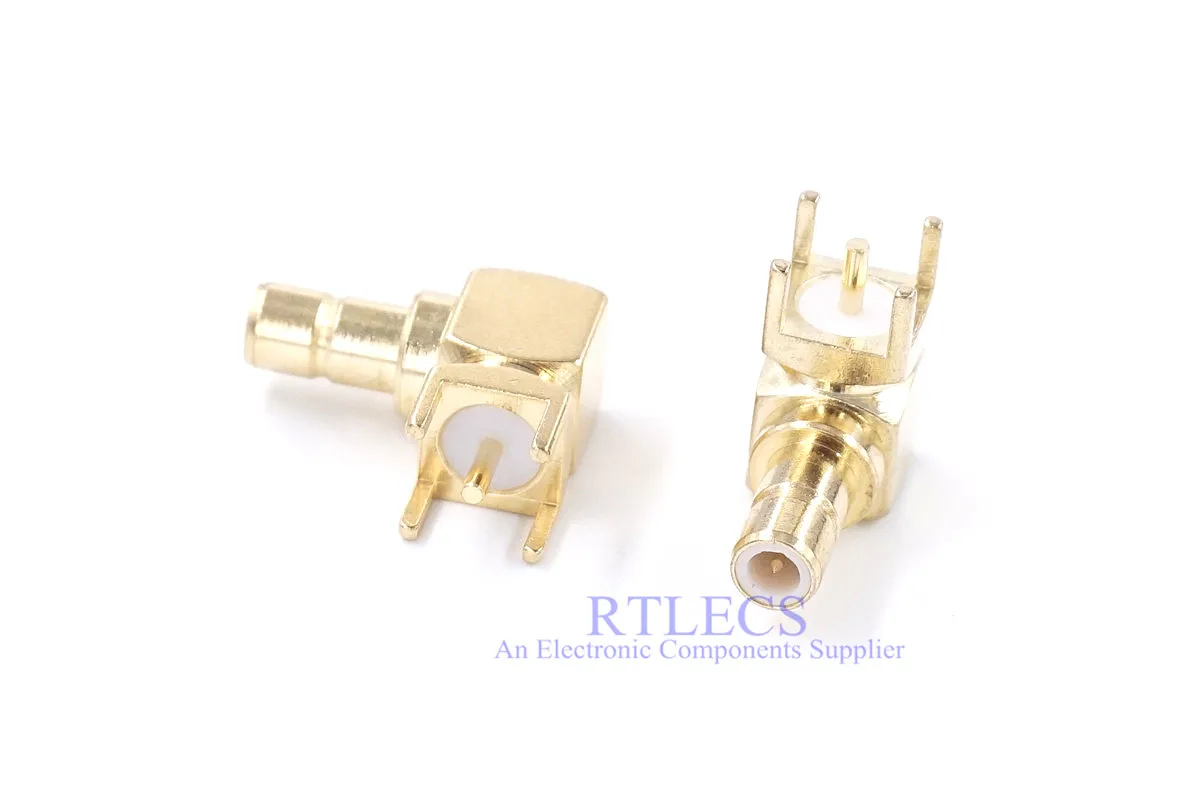 500 шт. SMB коннектор штекер сквозное отверстие прямоугольный монтаж печатной платы