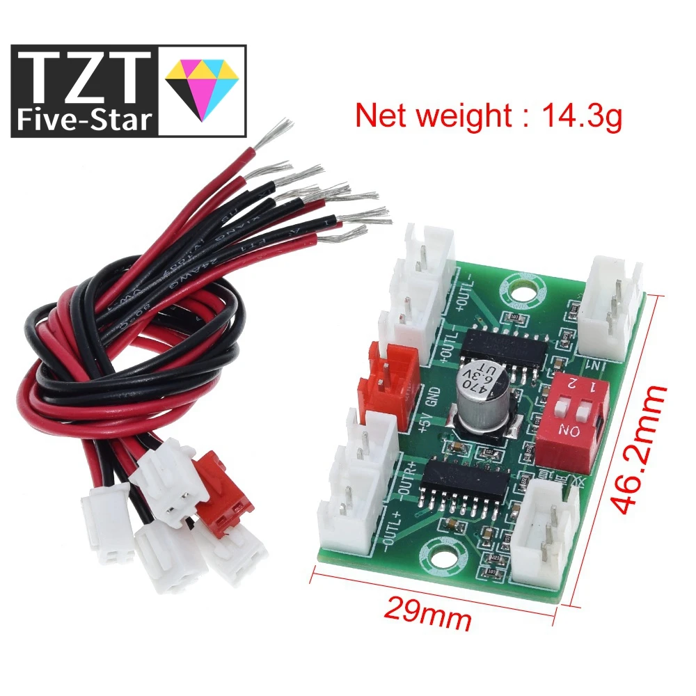 4*3 Вт PAM8403 4-канальный мини-цифровой аудио усилитель DIY модуль USB 5 в маленький