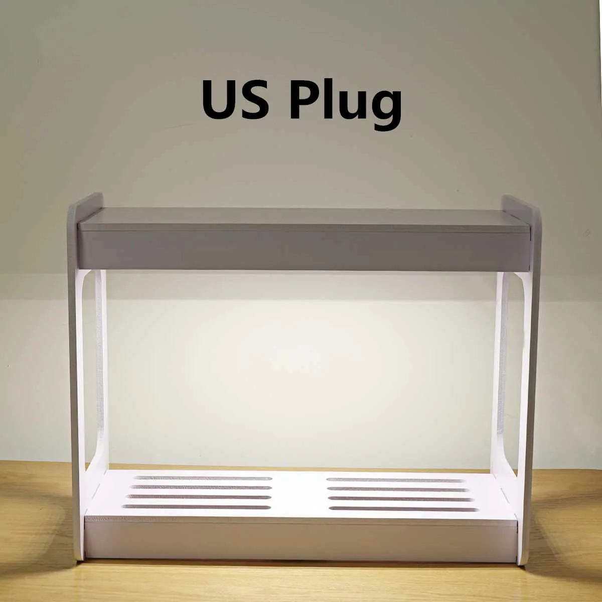 US Plug Гидропонный комплект для выращивания, светодиодный полноспектральный сеялка, оборудование для детской полки, светодиодный светильник для выращивания, освещение в помещении, сад для выращивания овощей - Цвет: US Plug
