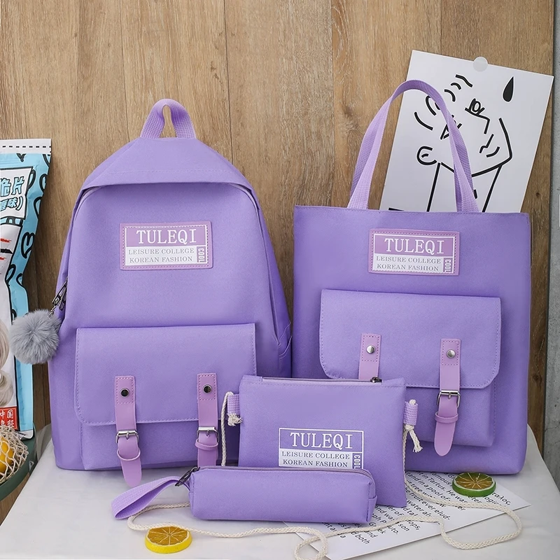Комплект из 4 предметов повседневные милые школьные ранцы для девочек подростков