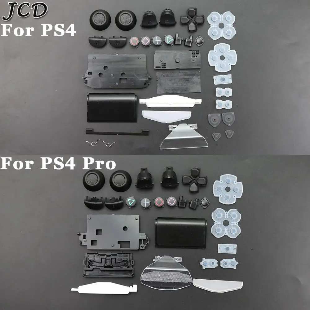 JCD Full housing repair parts D-Pad Circle Square Triangle X Button set For Sony PS4 For PS4 Pro Controller