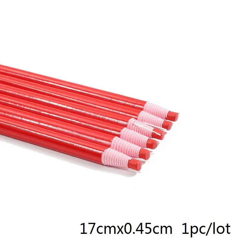 Red 1pc 6 цветов порезанные Швейные портняные Меловые карандаши ручка по ткани маркер мел для шитья одежды карандаш для портновский пошив аксессуары - Цвет: Red 1pc