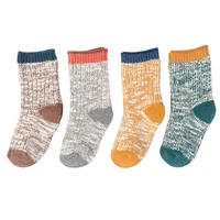 4pairslot kids girls socks woolen knitted socks for boy winter warm socks for girls thick children stuff suitable for 1 12years