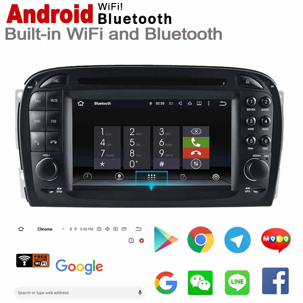 Для Mercedes Benz S-Class W220 1995 ~ 2005 NTG HD DSP Android 8 0 up Автомобильный DVD GPS Navi карта