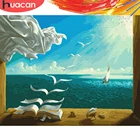 HUACAN картины по номерам морской пейзаж акриловый рисунок Холст Картина маслом для взрослых украшение дома подарок