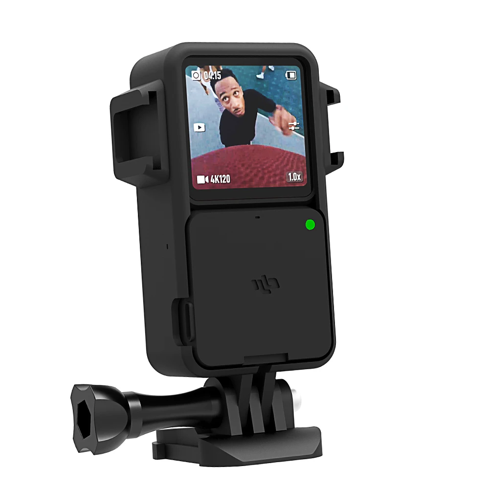 

DJI osmo action 2 Protective Frame with Hot shoe base Anti-drop Dust Protection case for DJI osmo action 2 Camera Accessories