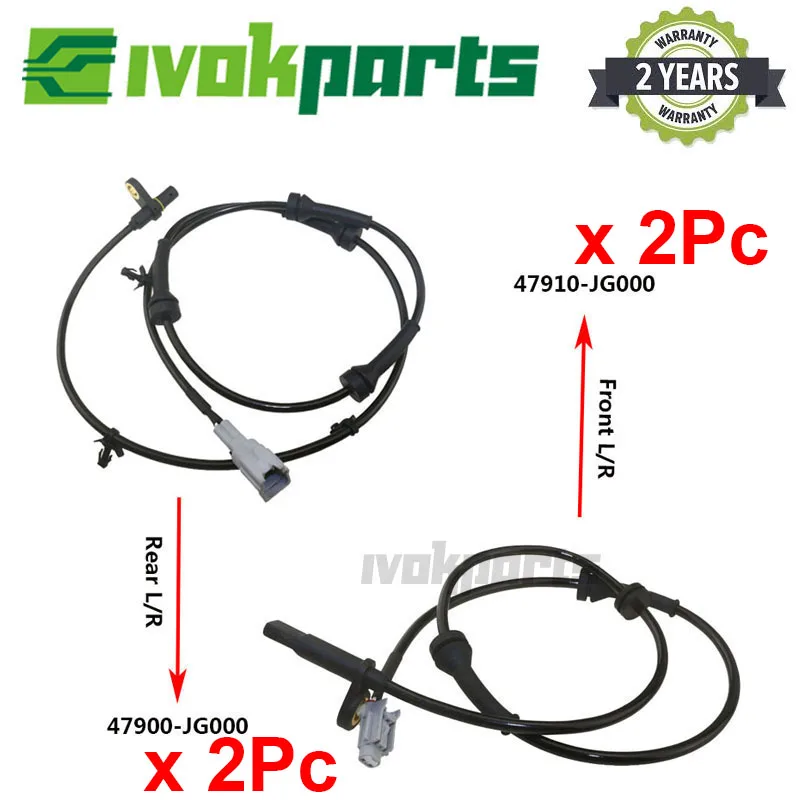 Датчик скорости колес заднего и переднего LH + RH из АБС пластика для Nissan Rogue X TRAIL