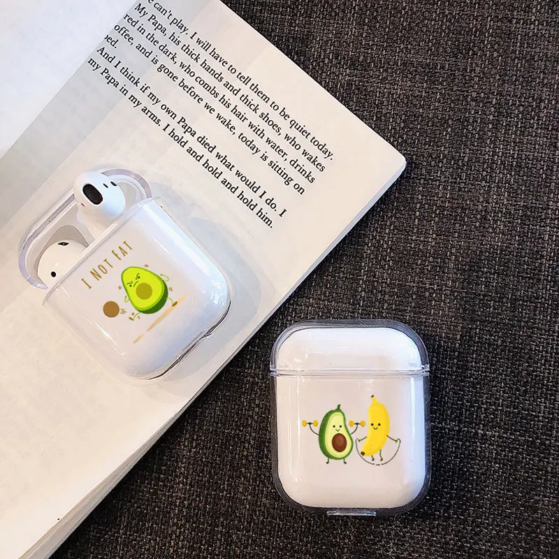 Мягкая одежда с принтом милой наушники чехол для Apple airpods Чехол класса люкс