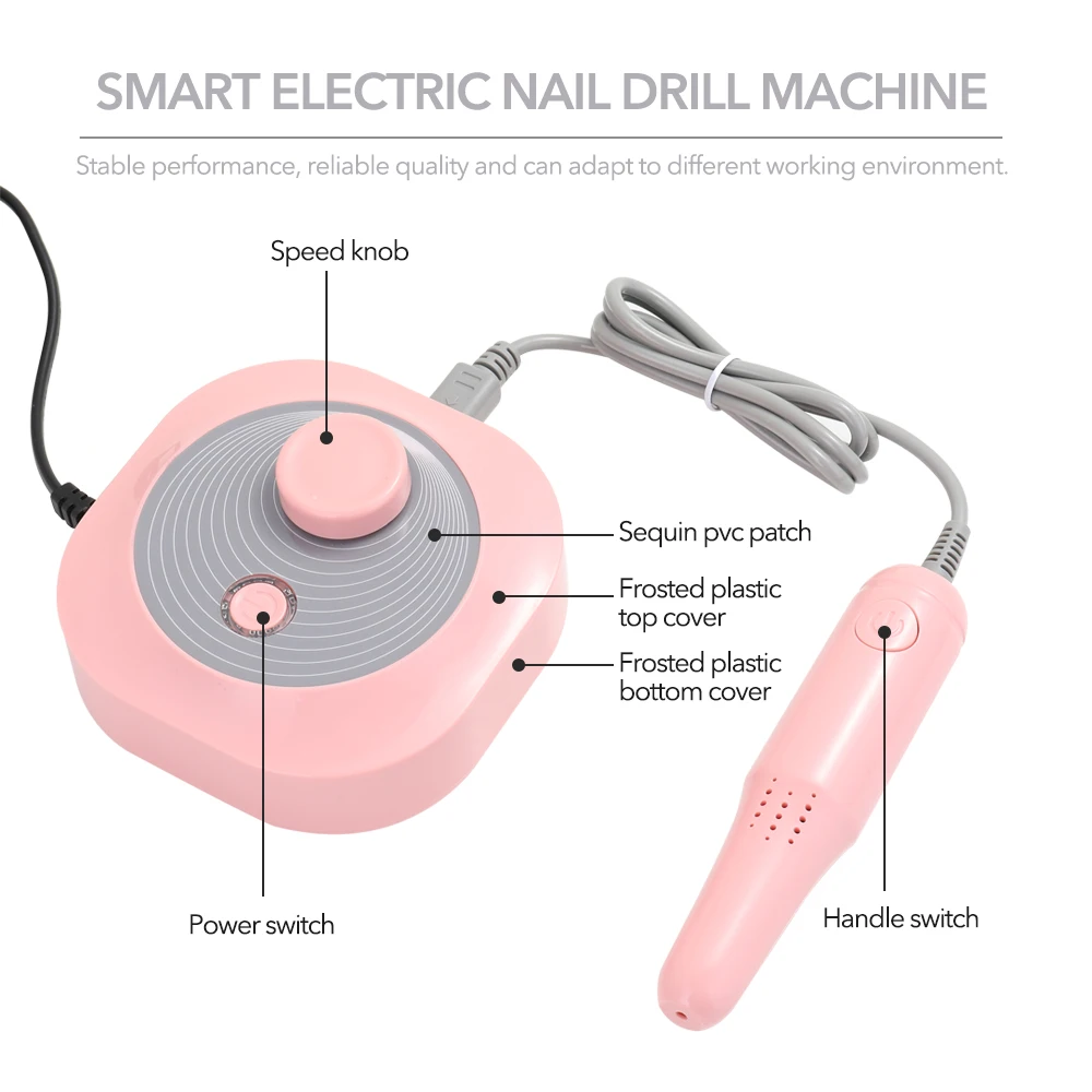 Набор фрез для электрические сверла ногтей 25000 об/мин 24 Вт Типсы маникюра