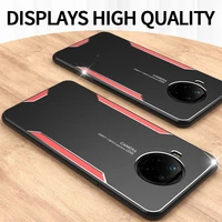 luxury bumper ultra thin shockproof matte aluminum metal phone case for xiaomi redmi note 9s 9 8 8t pro max back cover fundas