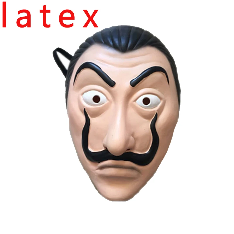 style 2 Salvador Dali The House of paper 3 Heist костюм для косплея для женщин и мужчин, комбинезон на Хэллоуин, маска для Хеллоуина - Цвет: style 2