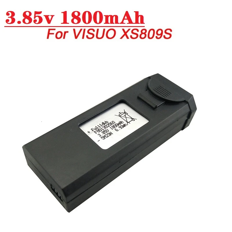 

Original 3.85V 1800mAh Lipo Bettery Charger set For VISUO XS809s XS816 RC Quadcopter Drone Battery Spare Parts Accessories 3.7v