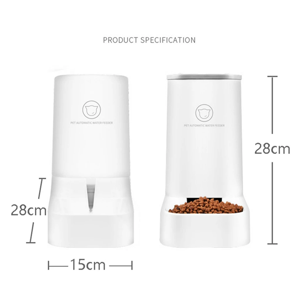 3.8L Large Capacity Pet Dog Cat Automatic Feeder Detachable Bowl Water Dispenser Food Feeding Device For Supplies | Дом и сад