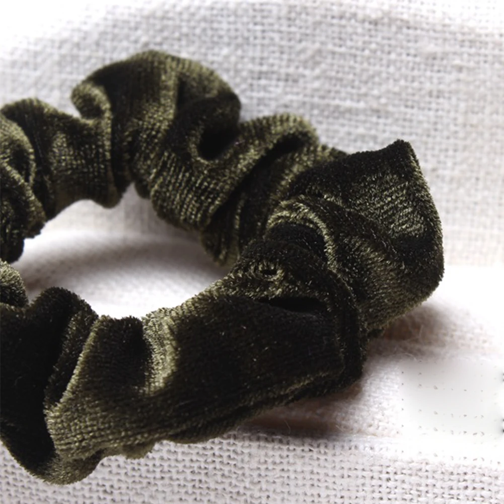 10pcs Accessories Scrunchies Solid Lightweight Hair Ties Gift Travel Elastic Daily Artificial Velvet Wide Women Girls Decoration | Красота и