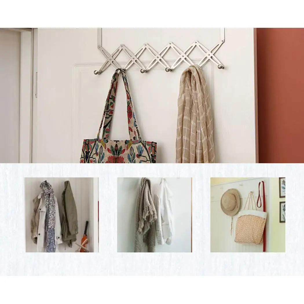 Гибкая вешалка для задней двери дома ванной кухни домашнего хранения как стеллаж