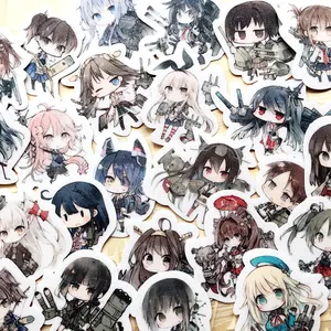 Anime Game Kantai Collection Shiratsuyu Sticker Family portrait Motorcycle Phone Cartoon Travel Luggage Adhesive sticker Gifts