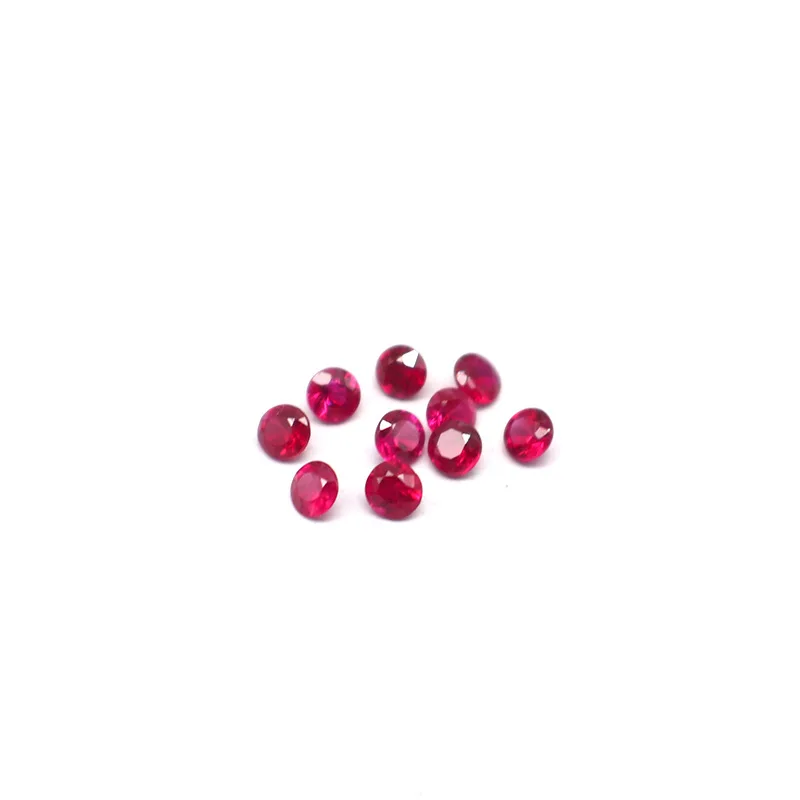 Natural Unburnt Ruby Round Loose Bare Gem 3A Level 2mm Man Woman Jewelry DIY Ring Earrings Valet Inlay Wholesale